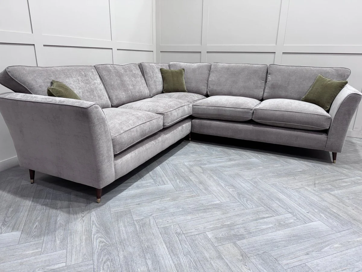 Sasha Large Corner Sofa, Chrome - Image 8
