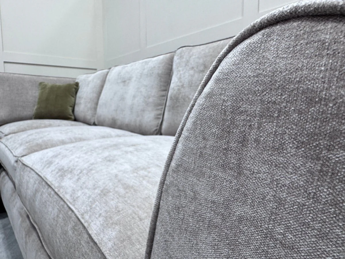 Sasha Large Corner Sofa, Chrome - Image 9