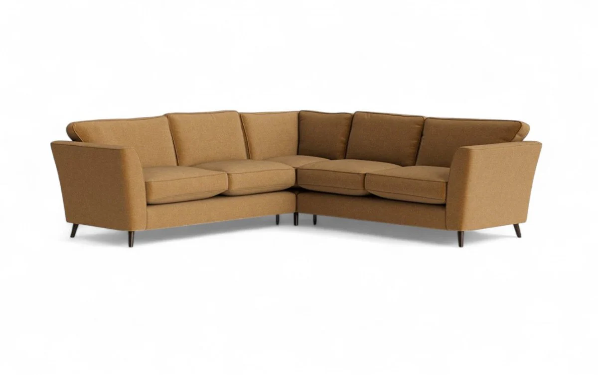 Sasha Large Corner Sofa, Dark Wood - Image 16