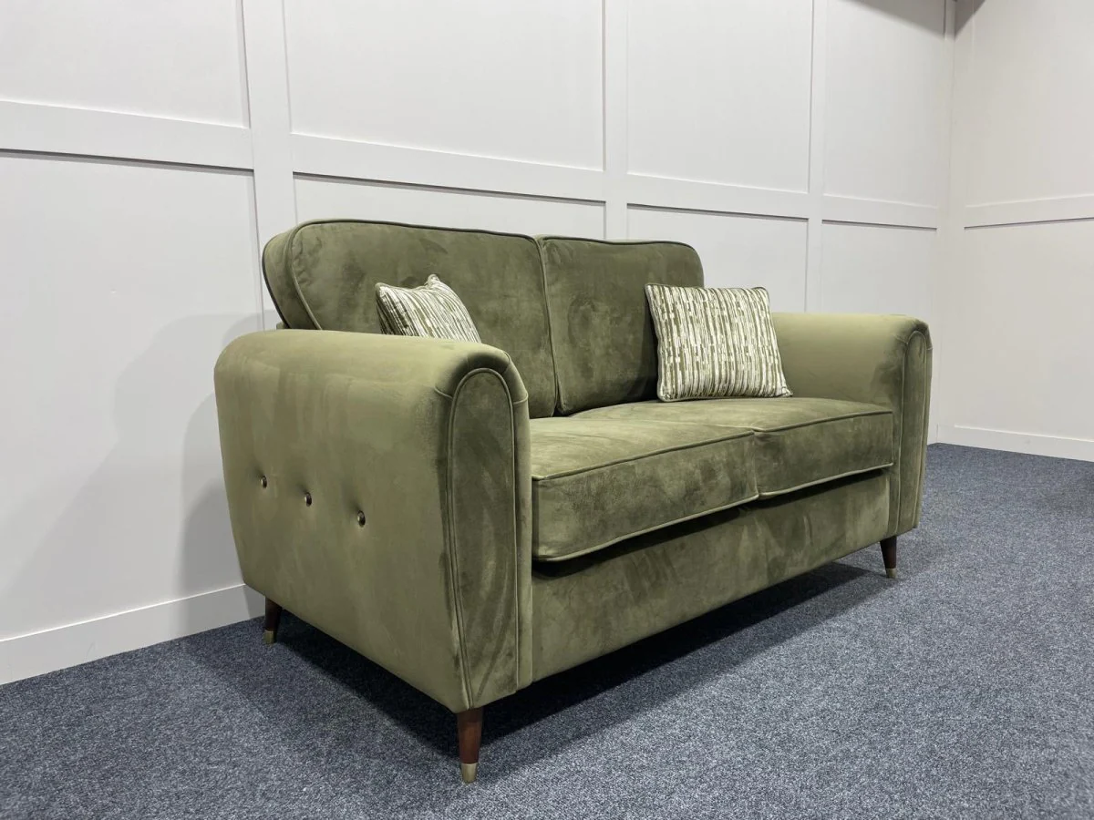 Seville 2 Seater Fabric Sofa - Image 4