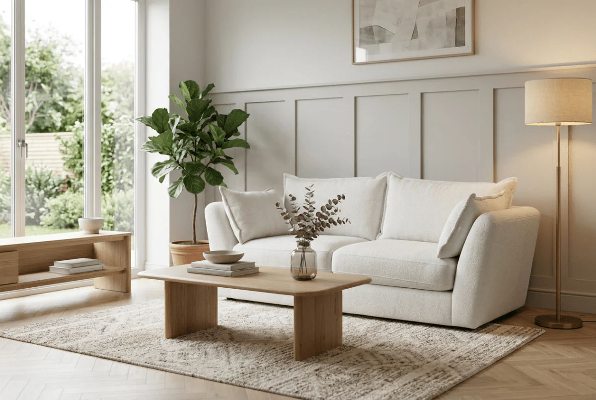 Sloane 3 Seater Sofa, Paddington Chalk - Image 2
