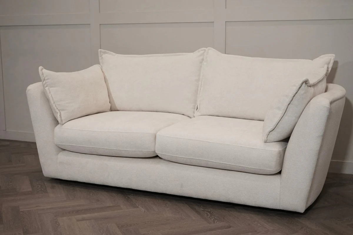 Sloane 3 Seater Sofa, Paddington Chalk - Image 8