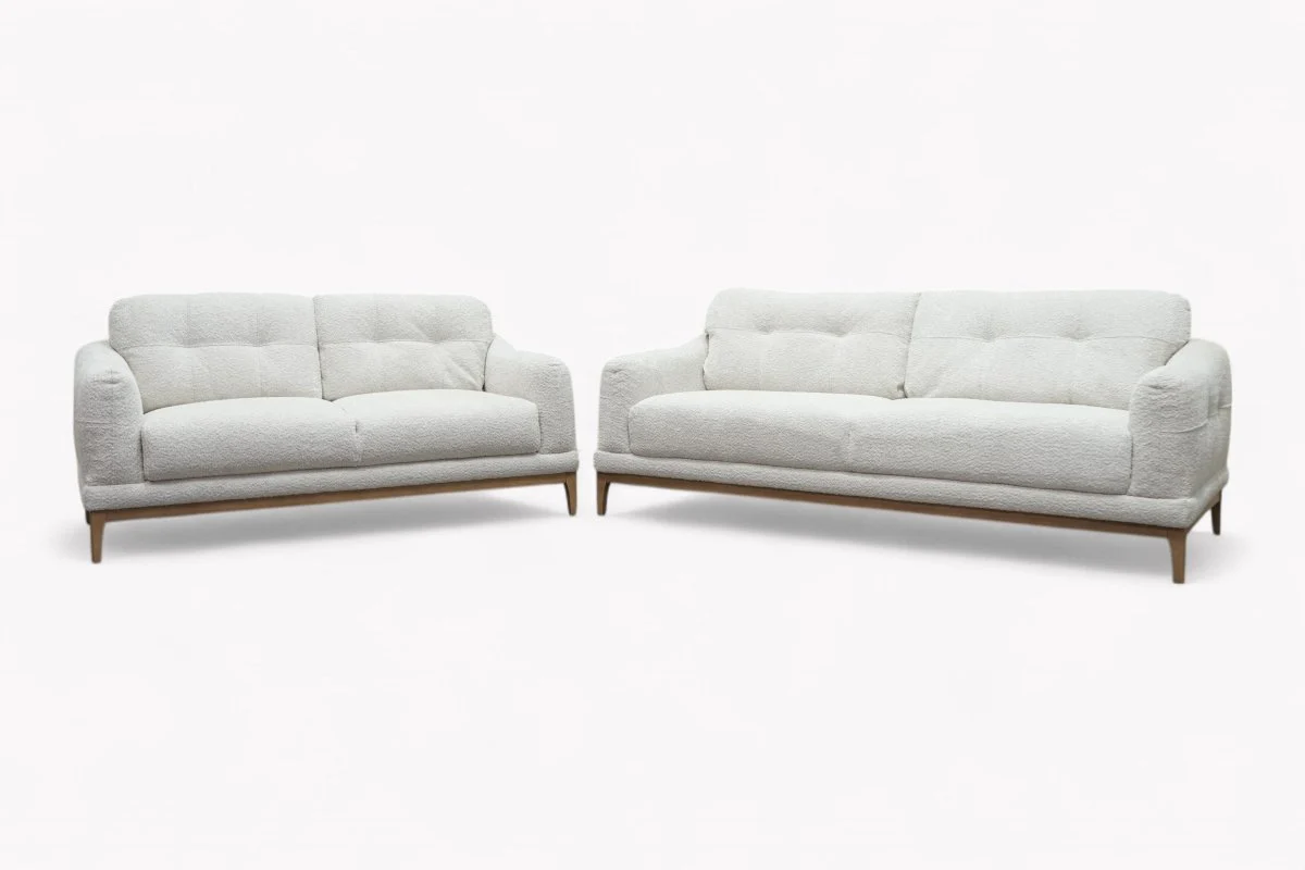 The Cosy Loft 3 + 2 Seater Sofa Set, Milky Pebble