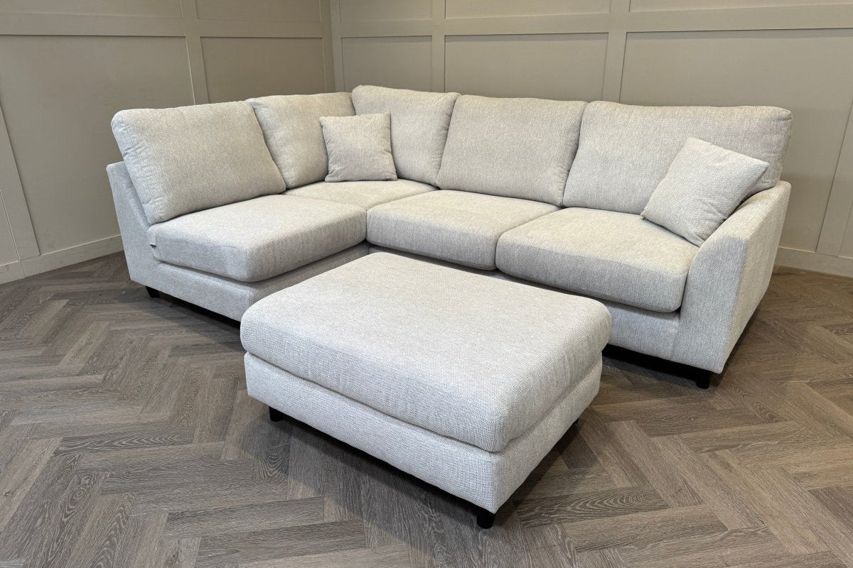 Witton Left Hand Corner Sofa, Stone Chenille - Image 13